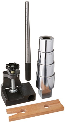 Click Here to See More Images SE JT879BA3 Clamp-On Bench Anvil Set with Wooden Pin/Ring Mandrel/Bracelet Mandrel