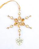 50th Wedding Anniversary Golden Ornament with