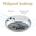 Windproof Ashtray with Lid,Cigarette Ashtray for Outdoor or Indoor Use, Modern Flip Top Stainless Steel Ashtray for Smokers,Ash Tray Holder Suitable for Tabletop,Office,Patio & Home Decoration