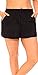 swimsuitsforall Women's Plus Size Chlorine Resistant Cargo Short 18 Black