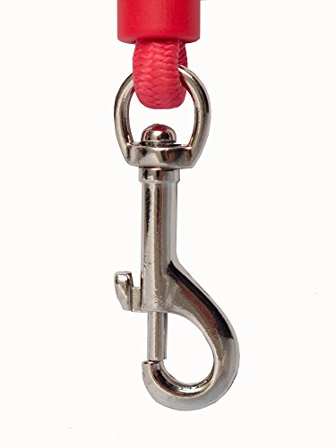 Jerk-Ease Bungee Dog Leash Extension - Medium Red