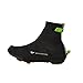 SEALSKINZ Neoprene Over Shoes, Black/Green, X-Large