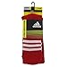 adidas Rivalry Field Multi-Sport Socks (2-Pack), University Red/White, Large