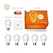 TaoTronics LED Light Bulbs 60 Watt Equivalent, A19 LED Bulbs, Daylight, 5000K, E26 Socket, Not Dimmable - Pack of 6
