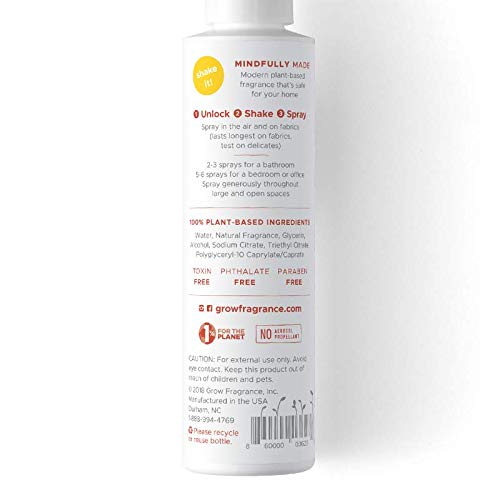 Grow Fragrance 100% Plant-Based Air + Fabric Freshener, 5 oz (Apple Pomander) Safe for Home - Limited Edition!