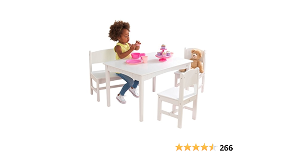 kidkraft nantucket table & 4 pastel chairs