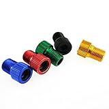 InnoLife 5 Pcs Aluminum PRESTA to SCHRADER Converter Car Valve Adapter Bicycle Bike Tube Pump Air Compressor Tools