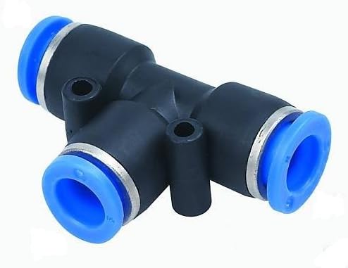 MettleAir MTE 12-12-1 PK Push to Connect Tee T Union Fitting, 12 mm OD
