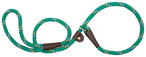 Mendota Dog Products British Style Slip Leash, 1/2-Inch by 4-Feet, Twist Sea foam