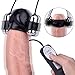 Dual Penis Head Vibrator Glans Massager, Cob Vibrating Penis Head Teaser Male Masturbator Multi-Speed Bullet Vibrators Sex Toys for Couples