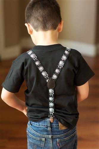 Leema Youth Suspenders-Black-Youth One Size