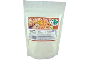 LC FOODS Low Carb Foods Country Biscuit Mix| 100% All Natural Ingredients |Best Naturals |No Sugar Diabetic Friendly | High Protein and Fiber | Artificial Sweetener Free | 8.28 Oz