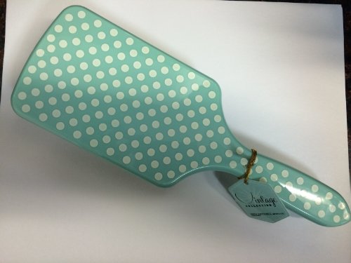 Paul Mitchell Pro Tools Vintage Collection Limited Edition Mint and White Polka Dot Paddle Brush