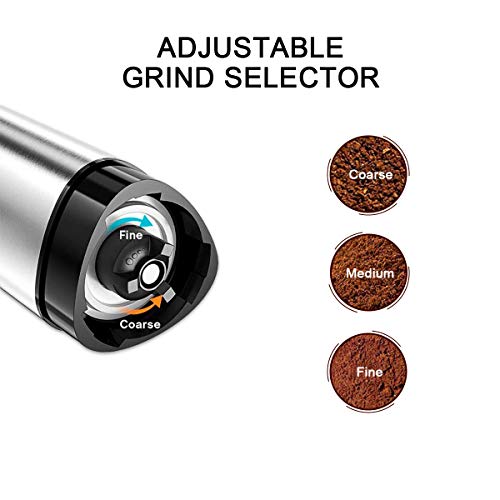 Allen Neue manuelle Kaffeemühle mit Upgrade - Handkaffeemühlen aus Edelstahl mit verstellbarem Keramikgrat… – Bild 5