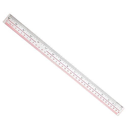 Zeroyoyo Long Plastic Straight Edge Office Rulers Learn Stationery Tape Measures Clear 40cm