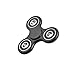 BEISTA Fidget Spinner Toy Stress Reducer – Tri-Spinner Fidget Toy High Speed with Four Bearing Hand spinner Fidget Toy Perfect for Anxiety, Autism, ADHD, ADD (Black)