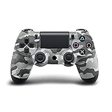 Aoile Bluetooth Wireless Controller for PS4 Vibration Joystick Gamepad PS4 Game Controller (Gray camouflage)