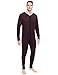 Noble Mount Mens Union Suit - Waffle Knit Thermal Mens Onesie Pajamas