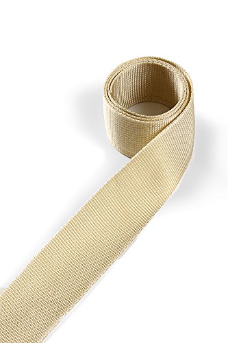 1buy3 Webbing made of polypropylene 40 mm wide, 4 metres long, Colour: 3 - Greenish beige | also 20mm, 25mm, 30mm or 50mm wide | in 4 metres or 12 metres | 30 colours