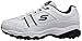 Skechers Sport Men's Afterburn Memory Foam Strike On Training Shoes,White/Navy,7.5 M US