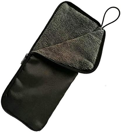 吸水折り畳み傘カバー マイクロファイバー 折りたたみ傘カバー 激安価格と即納で通信販売 防水ファスナー 28cm グレー 傘 ケース