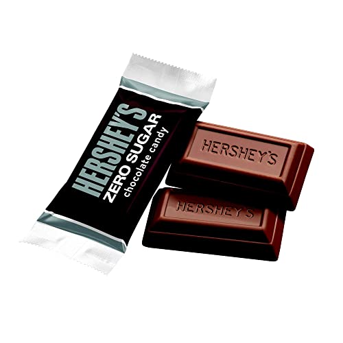 Hershey's Zero Sugar Chocolate Candy Miniature Bars Sugar Free