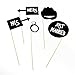 Pixnor 33-piece DIY Funny Photo Booth Prop Kit, Including Mustaches, Glasses, Ties, Bows Hats, Lips, and More, for Parties, Funny Photos, Etc.