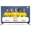 CHiQ smart-tv, 40 inch, Full HD, wifi, video, Bluetooth, YouTube, Netflix, Triple Tunner