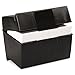 Oxford 01581 Plastic Index Card File, 500 Capacity, 8 5/8w x 6 3/8d, Black