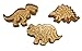 3 Dinosaur Shaped Cookie Cutters – 3-D Skeleton Fossil Cookie Set – Dino Shape Molds Cutters Stamps – T-Rex Triceratops Stegosaurus Shapes by Jolly Jon