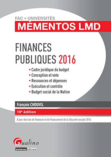Finances publiques 2016