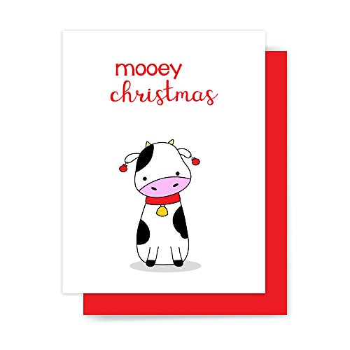 Cow Christmas Cards | Kritters in the Mailbox | Cow Christmas Card