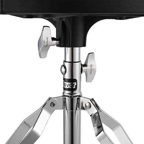 Starfavor Drum Throne Padded Drum Seat Drumming Stools Height