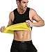 SEXYWG Mens Control Tummy Sauna Vest Neoprene Slimming Sweat Shirt Running Tank for Gym Weight Loss