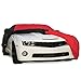 Camaro Indoor/Outdoor Car Cover - Ultraguard Plus Water Resistant UV Protection 300 Denier - Custom Fit for All 2010-2024 Chevrolet Camaro 1LS, 1LT, 2LT, 1SS, 2SS, Z/28 and ZL1 (Red/Black)