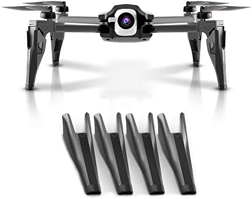 PENIVO 4pcs Toes Set Improve 4cm Top Extender Touchdown Gear for Parrot Anafi 4k HDR Drone Digital camera Protector Gimbal Equipment (Black)