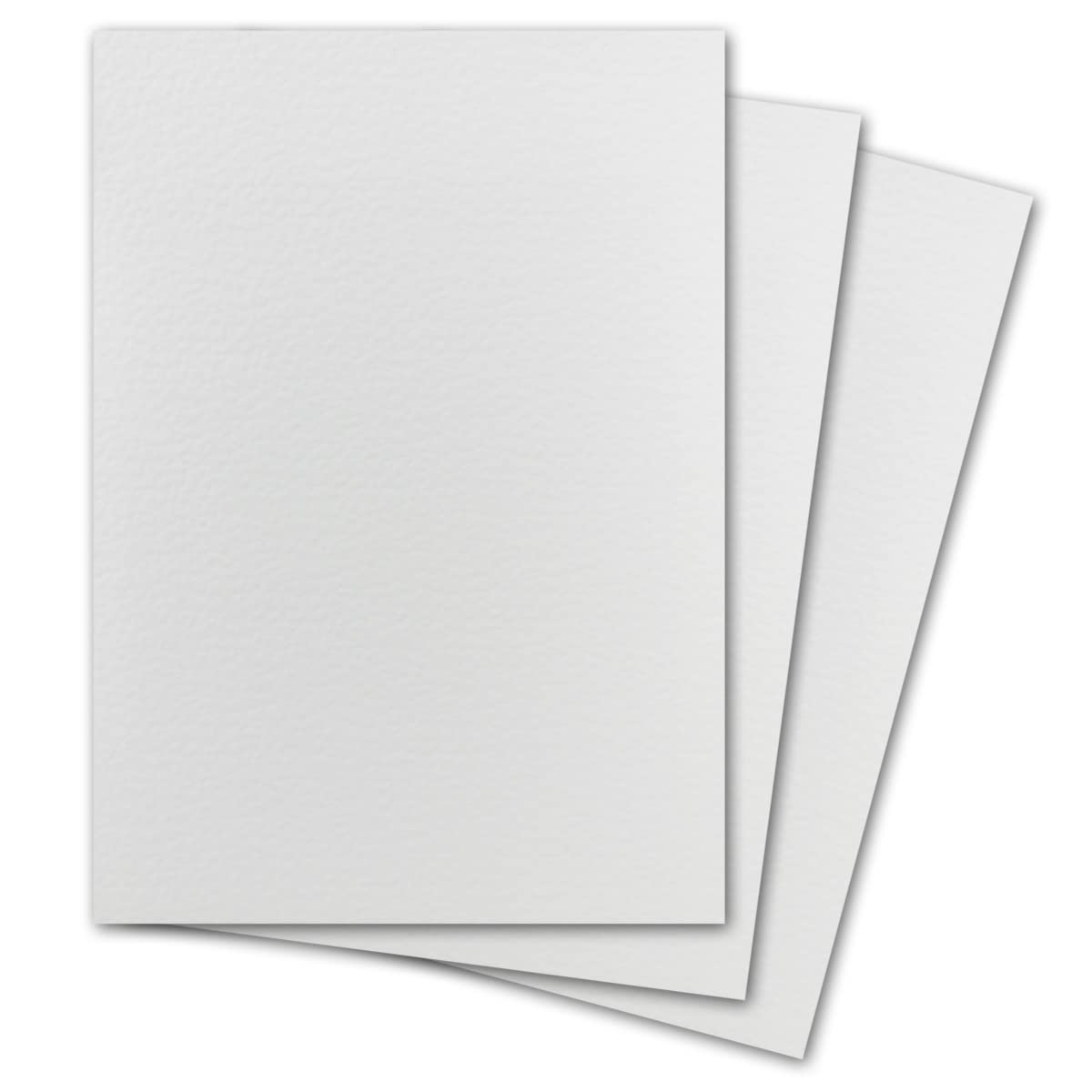 NEUSER PAPIER 40 pieces DIN A4 cardboard hammered Color: White 29.7 x 21 cm 250 grams per m² Single card without fold Ideal for crafts, scrapbooking, greeting cards
