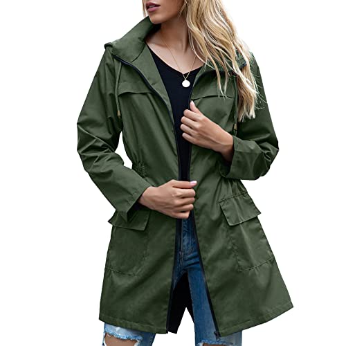 American Trends Rain Jackets for Women Waterproof Lightweight