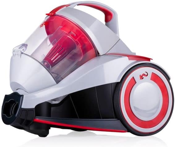 Aspirador sin Bolsa DD2502 - Vacuum Cleaner 700W con Filtro HEPA 12, Cepillo Combinado, Boquilla para Rincones y Parquet, Depósito Recogedor de Polvo 1,8 L