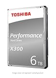 Toshiba X300 6TB Performance Desktop and Gaming Hard Drive 7200 RPM 128MB Cache SATA 6.0Gb/s 3.5 Inch Internal Hard Drive (HDWE160XZSTA)