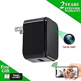 Nanny Camera USB Phone Charger WEMLB, 1080p HD Covert Camera, WiFi Wireless Wall Plug USB Charger [Motion Detection, AC Adapter, Remote App Control] Nanny, Home, Kids, Baby, Pet Monitoring cam