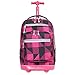 J World New York Sundance Rolling Backpack, Block Pink, One Size