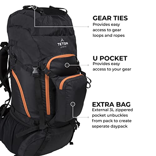 TETON Sports Grand 5500 Ultralight Plus Backpack; Lightweight Hiking
