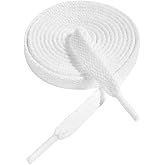 Gendewiner 1/2 Pair Flat Trainers Shoe Laces for Sneakers, 8mm Wide Shoelaces, Athletic Shoestrings for Athletic Shoelace