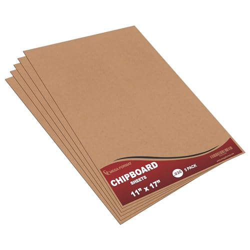 Mega Format Cardboard Sheets, Chipboard - .030 Thick - Cardboard Paper, Inserts for Mailers, Crafts - Large Sheets (11