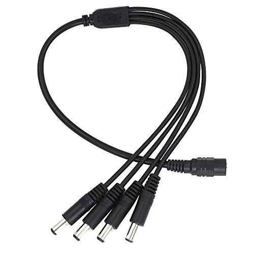 Security Camera 12V 2A Power Adapter AC To DC 2.1mmx5.5mm w/ 4