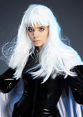 Magic Box Womens Storm Style White Wig With Pointed Fringe Amazon