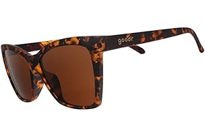 goodr Vanguard Visionary Polarized Sunglasses for Men & Women, Medium Sized (PG), Brown Tortoiseshell Frames with Brown Non-R
