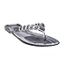 Women's Australian Vegan Jeweled Dazzle Flat Jelly Sandals
