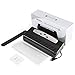 INTEY Vacuum Sealer Packing Machine, Multi-function Vacuum Sealing System with Cutter, Pumping and 5 Vacuum Sealer Bags for Food Sealer Dry&Moist, Black